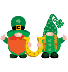 Two St Patrick S Day Gnomes