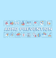 Adhd Prevention Word Concepts Banner