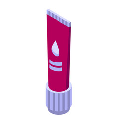 Collagen Cream Tube Icon Isometric Skin