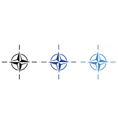 Set Of Nato Logos Editorial North Atlantic Treaty