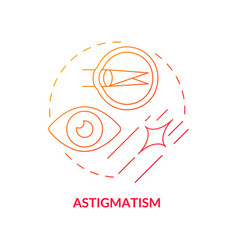 Astigmatism Gradient Concept Icon