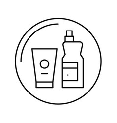 Household Chemicals Department Store Line Icon