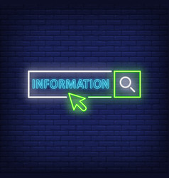 Information Neon Sign