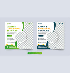 Lawn Mower And Gardening Service Social Media