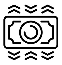 Cash Money Support Icon Outline Financial