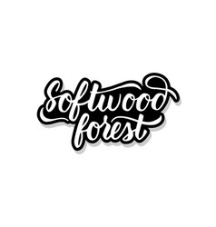 Softwood Forest Calligraphy Template Text For Your