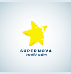 Super Nova Abstract Sign Emblem Or Logo