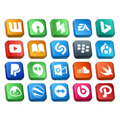 20 Social Media Icon Pack Including Sound Outlook