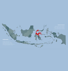 Central Sulawesi And Country Map Indonesia