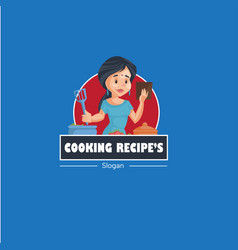 Cooking Recipes Mascot Logo