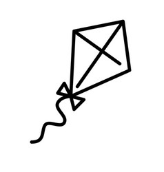 Flying Kite Pixel Perfect Editable Stroke Icon