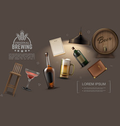 Realistic Pub Elements Collection