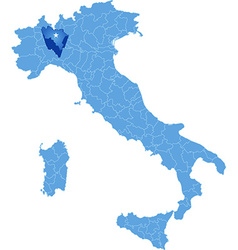 Map Of Italy Pavia