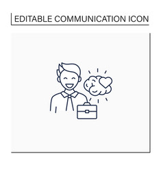 Emotional Intelligence Line Icon