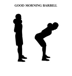 Good Morning Barbell Exercise Strength Workout