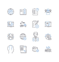 Information Governance Line Icons Collection