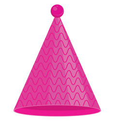 Pink Party Hat On A White Background