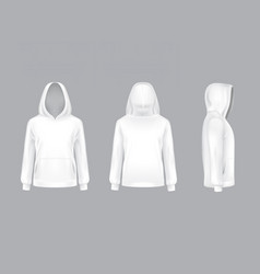 Mockup With Realistic White Hoodie