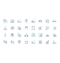 Real Estate Property Development Linear Icons