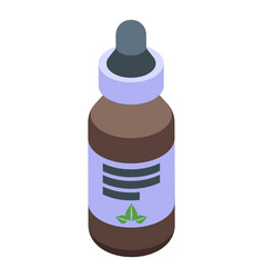 Collagen Dropper Icon Isometric Skin