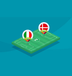 Italy Vs Denmark Match Football 2020 Championship