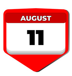 11 August Icon Calendar Day Date