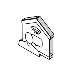 Communication With Smart Home Isometric Icon