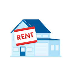 For Rent House Concept Real Estate Agent Holds