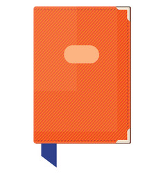 Orange Passport On A White Background