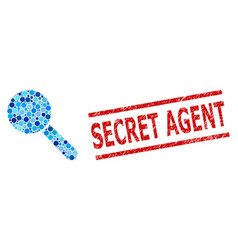 Textured Secret Agent Stamp And Search Tool