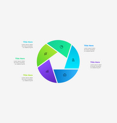 Circle Diagram Divided Into 5 Parts