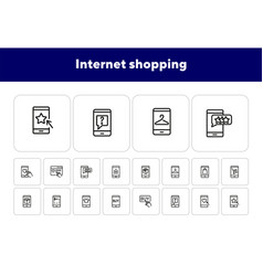 Internet Shopping Icon Set