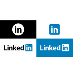 Linkedin Logo Icon On White Background