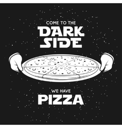 Pizza Related Advertising Poster Come To The Dark