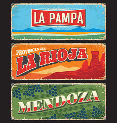 La Pampa Rioja Mendoza Argentine Provinces