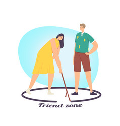 Woman And Importunate Suitor In Friend Zone