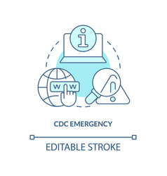 Cdc Emergency Turquoise Concept Icon