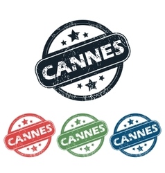 Round Cannes City Stamp Set