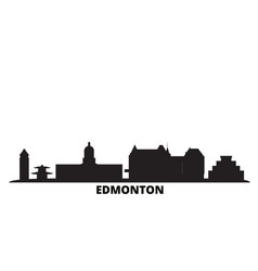 Canada Edmonton City Skyline Isolated