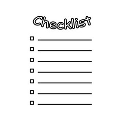 Checklist Blank Template Digital Planner Design