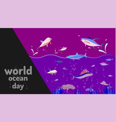 Community Ocean Animal World Ocean Day Colorful