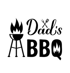 Dad S Bbq Calligraphy Hand Lettering Isolated