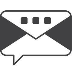 Message Box With Email In Minimal Style