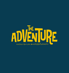 Adventure Font Modern Bouncy Typeset Lively