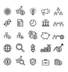 Business Line Icon Set