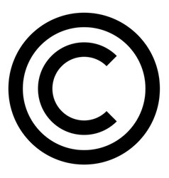 Copyright symbol icon Royalty Free Vector Image