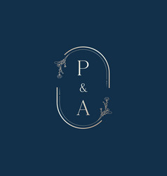 Pa Wedding Invitational Floral Initial Concept