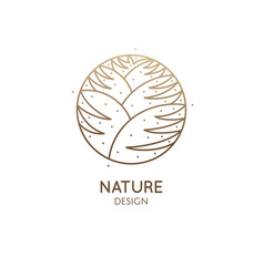 Tropical plant logo Royalty Free Vector Image - VectorStock