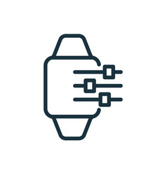 Options Smart Watch Line Icon