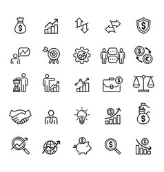 Business Line Icon Set